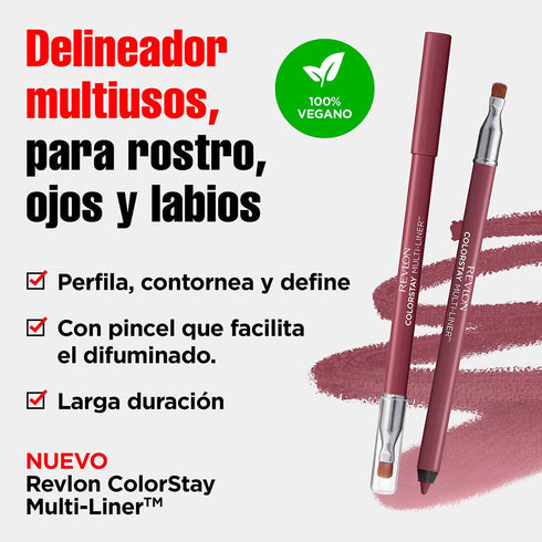 Delineador de Labios Revlon ColorStay Multi-Liner Tono Off Roading 1g Delineador para Labios Revlon